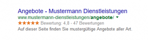 Google Sternebewertungen in Webseite einbinden